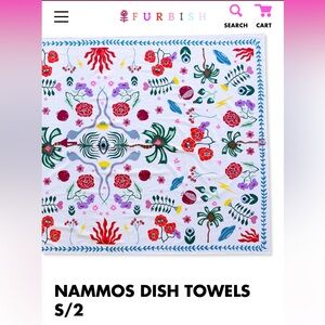 NEW Furbish Nammos Dish Towels- set of 2